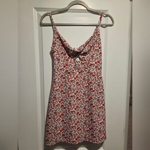 Abercrombie & Fitch Red and White Floral Dress